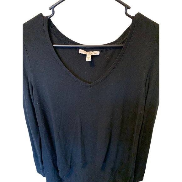 🌸3/$15🌸Express Black Long Sleeve Hi-Lo Blouse sz Small Tunic - Picture 4 of 6